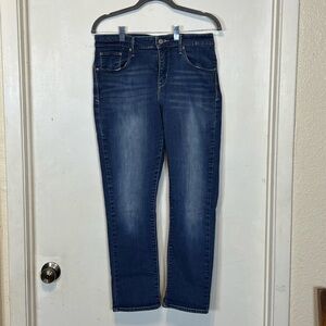 Mid Raise Skinny Levis Women's Straight Leg Jeans Size 14